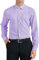 HISDERN Chemise Violet Clair Homme Manches Longues en Coton Regular Fit Chemises Habillée pour Hommes Formelle Boutonnées Casual avec Poche XL