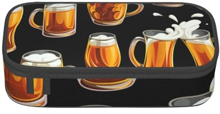 CMJSGG Verre de bière, Trousse à Crayons, Trousse à Crayons, Trousse à Crayons de Grande capacité, Trousse à cosmétiques