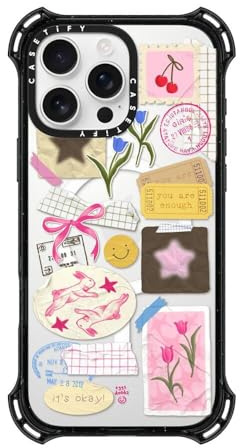 CASETiFY Bounce iPhone 16 Pro Max Case [Shockproof / 21.3ft. 6X Military Grade Drop Protection/Compatible with Magsafe] - You are Stars Collage - Clear Black