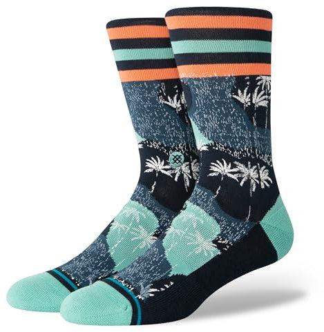 Stance Crew Socks - Wade Collection CAMO PALM, Large (35 - 38)