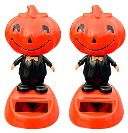 JAWSEU 2pcs Solarbetriebene Wackelfigur Bewegliche Figur mit Solarzelle, Auto Armaturenbrett Tänzerin Wackelköpfe Spielzeug Solarbetriebenes Deko Wackel Tier Figuren Statue Für Fensterbank Auto Dekor