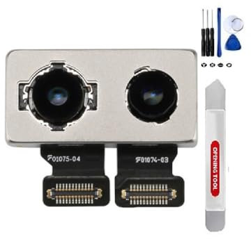BAYERQ Fotocamera Posteriore Principale Compatibile con iPhone 8, X, XR, XS, XS Max,11, 11 Pro Max 12, 13, 13 Mini con Kit Strumenti (XS/XS Max)