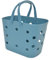 Topyond Panier de douche portable en plastique rose avec poignée, design creux polyvalent, panier de rangement de douche pour salle de bain, dortoir, cuisine, rangement de jouets