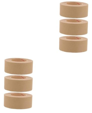 SHINEOFI 2 Sätze Aquarellband Bilderrahmen Klebeband Bilderrahmen-klebeband Innereien Haushaltsrahmen Wasseraktiviertes Klebeband Malerband Klebstoff Auf Wasserbasis Brown 3 Rollen * 2