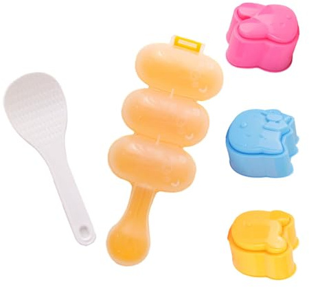 Juego de moldes de sushi de 5 piezas, molde para bolas de arroz, molde de bola de arroz antiadherente, molde de sushi para almuerzo, molde de bola para cocina, cocina, restaurante, fiesta de sushi DIY