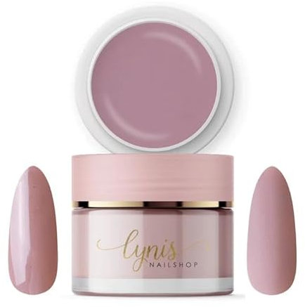 No File Aufbaugel für Gelnägel 15ml als UV Gel zur Nagelverlängerung SELBSTGLÄTTEND OHNE FEILEN · für UV & LED geeignet · Lynis-Nailshop.de (NATURE SKIN · SHEER ROSE, 15ml · No File Gel)