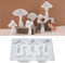 EPODA 3D Pilz Kerzenformen - Silikon Gießformen Set für Epoxidharz, Gips & Wachs - DIY Bastelzubehör & Kerzenherstellung