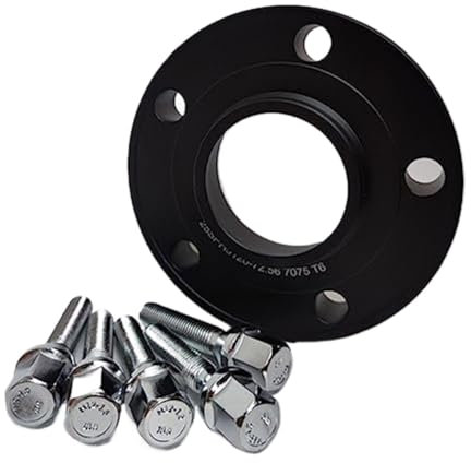 Yurefax Autoraddichtung 1-teiliges Spurverbreiterungsset 5x110 Hubcentric 65.1 Auto-Aluminiumadapter, for Opel, for Corsa Zubehör Spurverbreiterungen Distanzstück für Autoräder(Black 15mm)