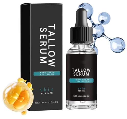 Coffret de soins pour hommes au beurre de karité naturel, anti-âge - Formule issue de vaches nourries à l'herbe, réduit les rides, améliore le grain de peau, hydrate et rafraîchit
