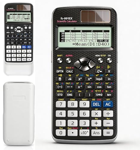 FX-991EX Scientific Calculator, 552 Functions Calculator School Scientific, Scientific Calculator for Secondary School, A Level Maths Calculator for Students, Teachers, Business, School (Black)