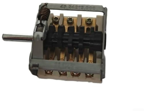 Sandyseptember Interruptor giratorio para estufa, 4 posiciones, 250 V, 32 A, 400 V, 25 A, para horno eléctrico, ignífugo, PF y metal