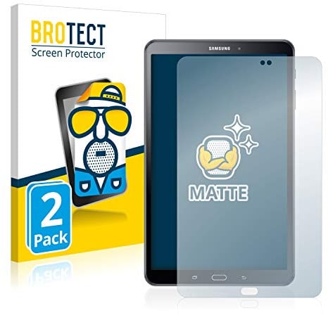 BROTECT Schutzfolie für Samsung Galaxy Tab A6 10.1 2016 | 2 Stück Entspiegelnder Displayschutz Made in Germany Matte Displayschutz-Folie Anti-Reflex Anti-Fingerprint Einfache Montage