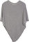 styleBREAKER Damen Feinstrick Poncho in Unifarben, leicht asymmetrischer Schnitt, Ärmellos, Rundhals 08010042, Farbe:Grau