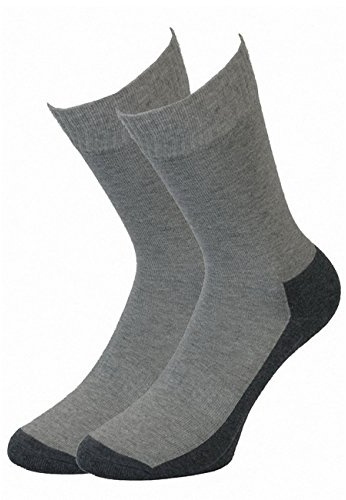 Camano unisex Sport Socken ohne Gummidruck 6er Pack, Größe:35-38;Farbe:Grey (10)