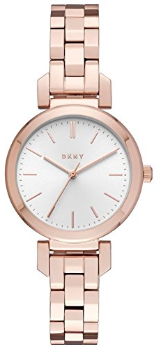 DKNY Damen Analog Quarz Uhr mit Edelstahl Armband NY2592