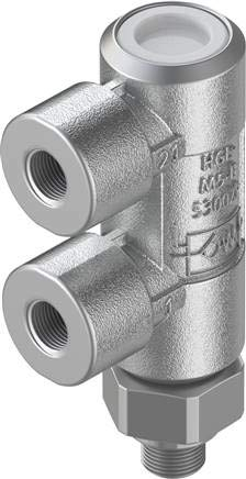 Festo HGL-M5-B (530029) 2-ports Aluminium Kupfer Rückschlagventil