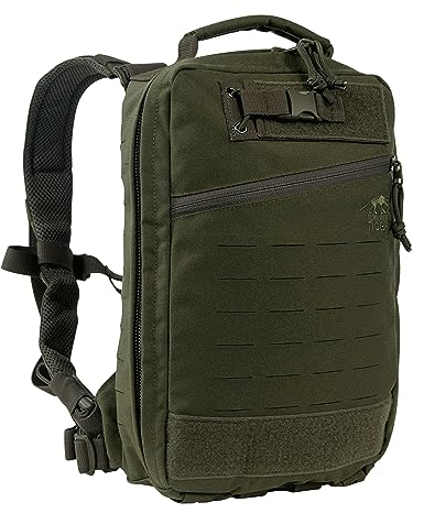 Tasmanian Tiger TT Medic Assault Pack MK II S Taktischer Erste Hilfe Einsatz Rucksack Leer für Notfall Reisen Camping Wandern Radfahren Outdoor, Oliv