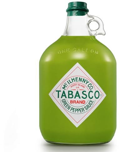 Tabasco Sauce / 3,780 ml (Gallone) / Größte im Handel erhältliche Flasche/Wertvolle Verpackung/Mehr als 25-mal größer/Perfekt für Catering / 130 Unzen (Green Jalapeño)