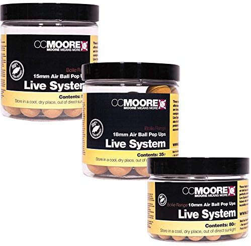 Cc Moore Boilies Pop-Ups Live System Air Ball 15 Mm Boilies Angeln 90007