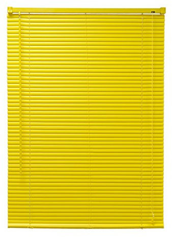 STOR PLANET | Persianas Venecianas de PVC Veneto, Cortinas con Lamas, Persianas de Interior para Ventanas y Puertas, Cortinas de Cocina, Baño, Domitorio… | Amarillo, 105x160