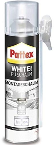 Pattex 1K-Montageschaum Pattex White PU 500ml weiß, 12 Stück