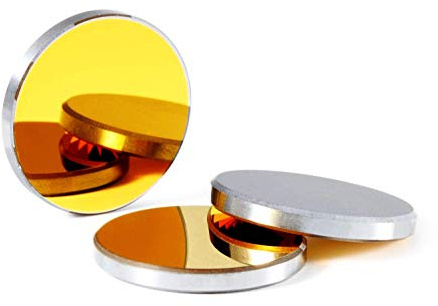 TEN-HIGH 3x Dm. 30 mm Reflexion Spiegel Reflektor Linse Silizium für CO2 für Gravier- und Schneiden Maschine, Reflection Mirror, MEHRWEG