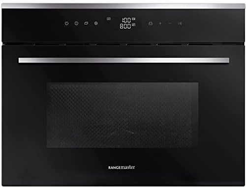 Rangemaster RMB45MCBL/SS Built In Combination Microwave Oven - Black