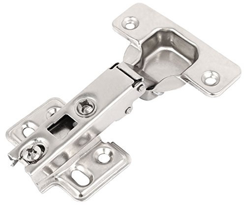 sourcing map Bisagra Gabinete 35Mm De Diámetro De Copa De Montaje De Bastidor De Cierre Suave Recubrimiento Total