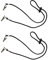 Baoblaze 2Pcs Serviettenkette mit Clip, Serviettenhalter Lanyard, Serviettenkettchen Verstellbar, Einstellbar Serviettenclips für Senioren Erwachsene Kinder Restaurant Familie