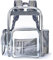 SPEEDEVE Durchsichtig Rucksack Transparente Schulrucksack für die Arbeit College Reisen,Grau,L