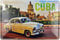Blechschild 20x30cm gewölbt Cuba Oldtimer Kuba Havana Kathedrale Deko Schild