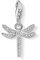 Thomas Sabo Damen Charm-Anhänger Libelle Charm Club 925 Sterling Silber 1800-051-14