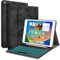 JUQITECH Backlit Keyboard Case for iPad 9th Generation (2021)/8th Gen (2020)/7th Gen(2019) 10.2inch, Smart Tablet Cover Case with Magnetically Detachable Wireless Keyboard for iPad 10.2 Pencil Holder