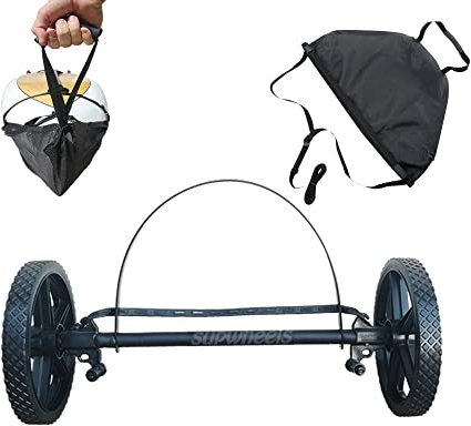SUP Wheels Evolution X | Extra breiter Träger | aufblasbarer Boardträger und Fahrradanhänger