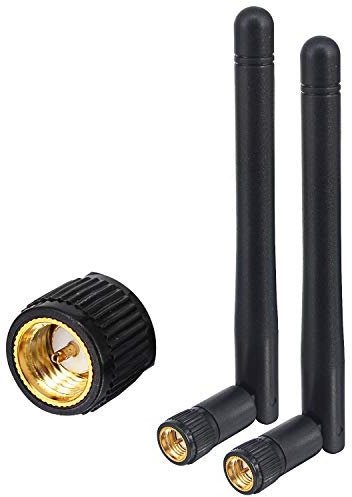 YILIANDUO 3dBi (3300-3600/4800-5000MHz) 5GHz Anschlussantenne SMA Stecker Omnidirektionale WiFi Antenne für WLAN Router/Access Point/USB Adapter/IP Kamera WiFi Range Extender 2er Pack
