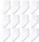 CozyWay Baby Anti-Rutsch-Crew-Socken mit Griffen für Kleinkinder kleine Jungen Mädchen Kleinkinder Kinder nicht rutschen, Weiß 12 Paare, 0-6 Monate