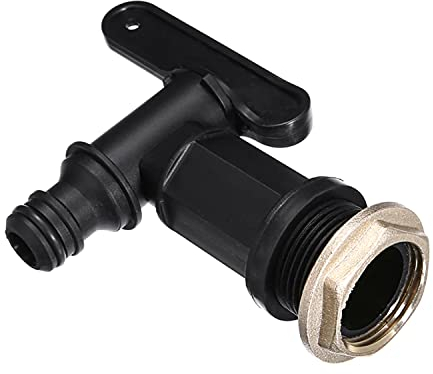SUMAS Robinet de citerne d'eau de 1,9 cm – Connecteur de tuyau d'arrosage en plastique | Robinet de rechange pour citernes d'eau de jardin, bière maison et réservoirs d'eau – Étanche et durable