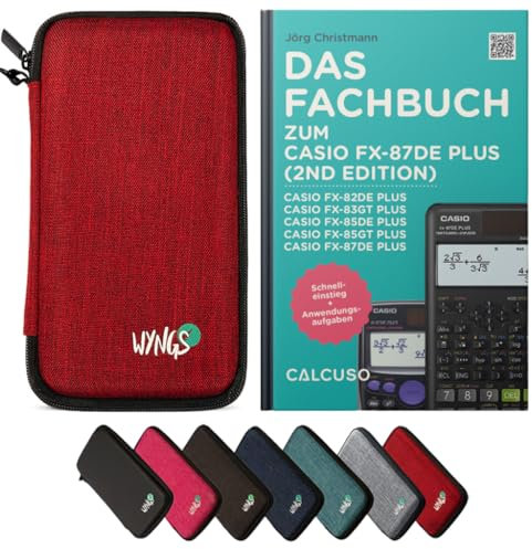 CALCUSO Zubehör Standardpaket Rot kompatibel für Taschenrechner Casio FX-87DE Plus 2