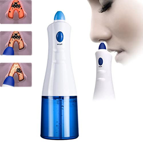 LUCEAE Electric Nasal Irrigator Portable Nose Cleaning Machine 300Ml Nasal Wash Cleaner with Two Spouts for Adults Children Prevent Allergic Rhinitis Pot Nasal Rinse