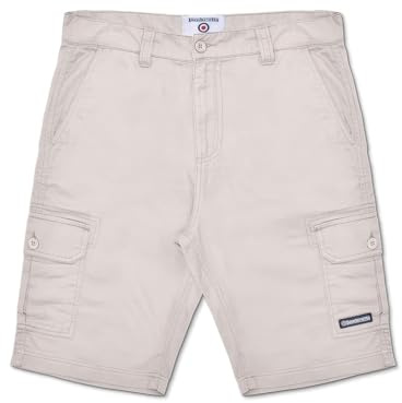 Lambretta Mens Knee Length Pants Cargo Short - Oatmeal - 40