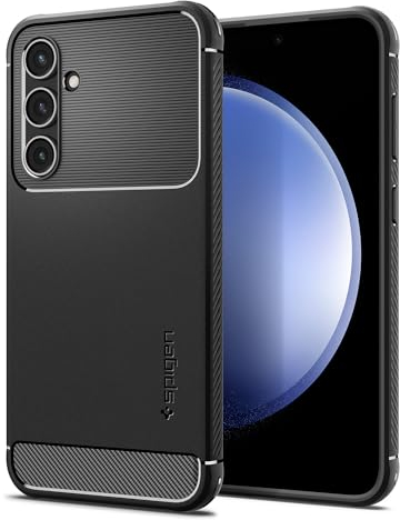 Spigen Rugged Armor Hülle Kompatibel mit Samsung Galaxy S23 FE -Schwarz