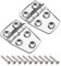 eMagTech 2PCS Marine Door Hinges 316 Stainless Steel Hatch Hinge Mirror Polished Flip Hinges with Screws for Control Cabinet Yacht RV Boat Silver 38mm x 57mm