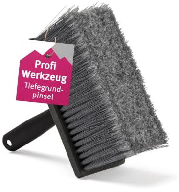 AlpenKalk Tiefengrund Pinsel I Pinsel für Grundierungen | Streifenfreies Auftragen innen & außen I Hochwertiges Streichwerkzeug in ergonomischem Design I Ideal für Haft- & Tiefengrund