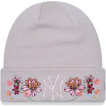 New Era Damen Wintermütze Beanie - FLORAL New York Yankees