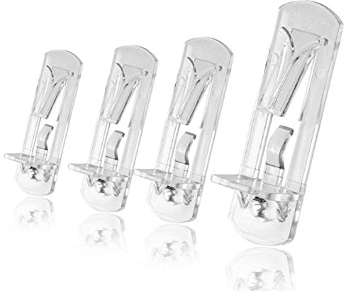 Jamiikury Lot de 30 piquets de support d'étagère en plastique transparent de 6 mm d'épaisseur pour étagères, chevilles de 6 mm d'épaisseur