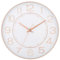HZDHCLH Orologio da parete 25,4 cm, silenzioso, senza ticchettio, rotondo, decorazione da parete, per soggiorno, cucina, ufficio (oro bianco)