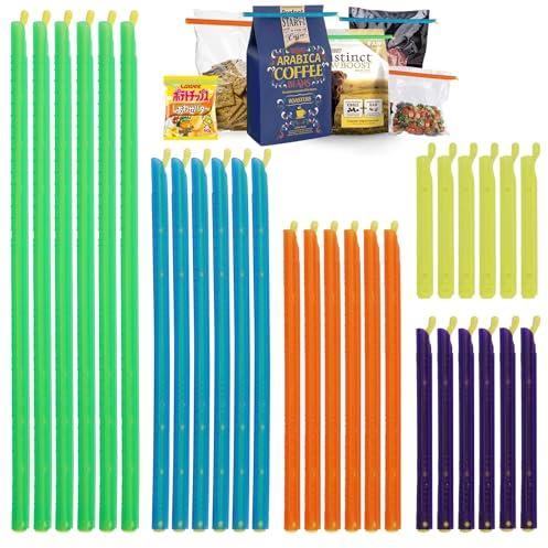 25 Pièces Pince Fermeture Sachet Alimentaire,Pince Sachet,Clip De Fermeture,Clip Fermeture Sachet Alimentaire,Clips De Fermeture,Clip Pinces Fermeture Sachet Alimentaire pour Cuisine, la Maison