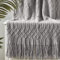 KASYLAN 100% Acrylic Knitted Throw Blanket Textured Solid Soft Decorative Throw for Sofa, Couch, Bed,127x152cm,Grey