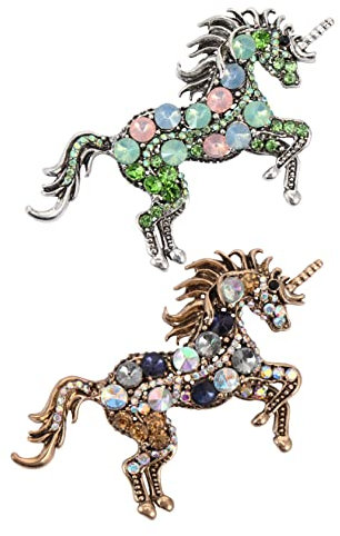 WOFASHPURET 4stücke Einfache Einhorn Broschen Hohlgearbeitet Kreative Frauen Schmuck Dekorieren Von Kleidung Taschen Und Schals