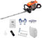 Calager Cordless Hedge Trimmer,26cc 2-Stroke Air Cooled Petrol Hedge Trimmer,Gas Powered Hedge Cutter with Dual Action Blades,Heavy Duty Brush Cutter Handheld Hedge Pruner for Garden (Orange)